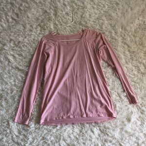 Lululemon long sleeve shirt in pink size M